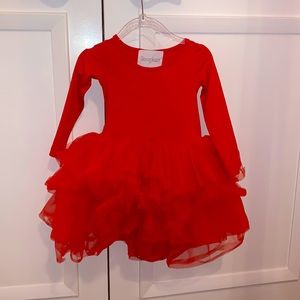 I Love Plum red tutu dress